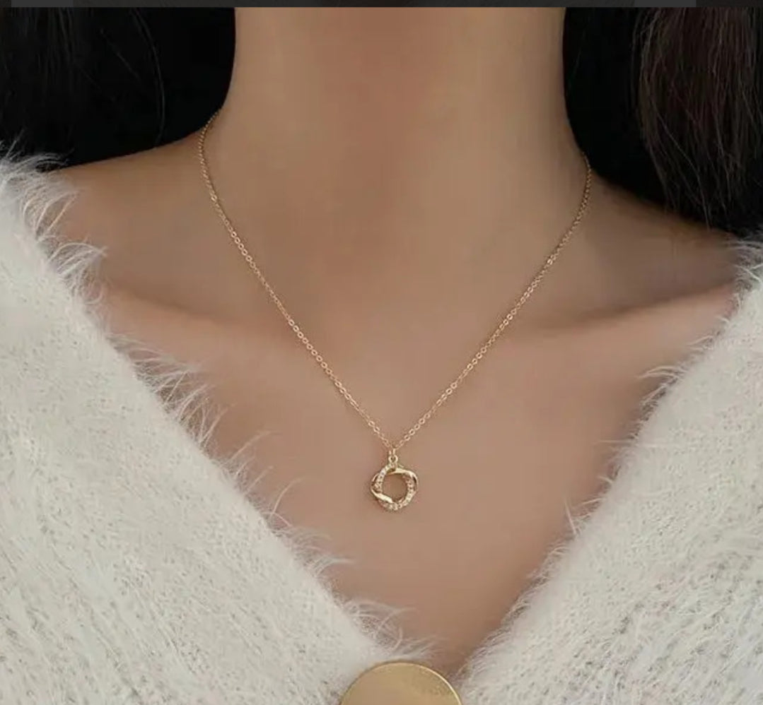 Alloy Ring Necklace