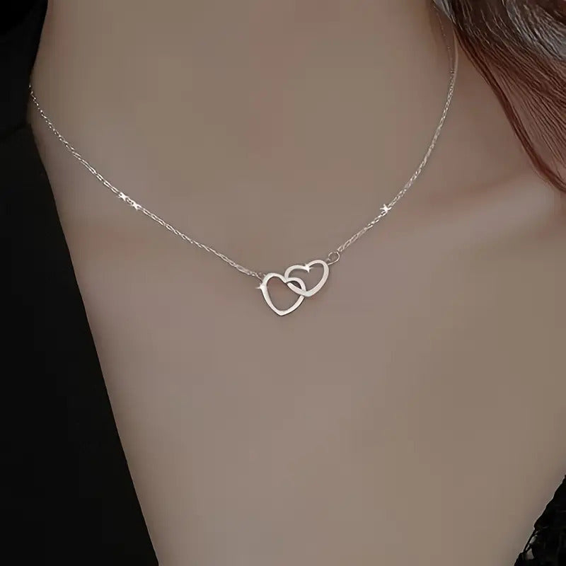 Double Heart Necklace