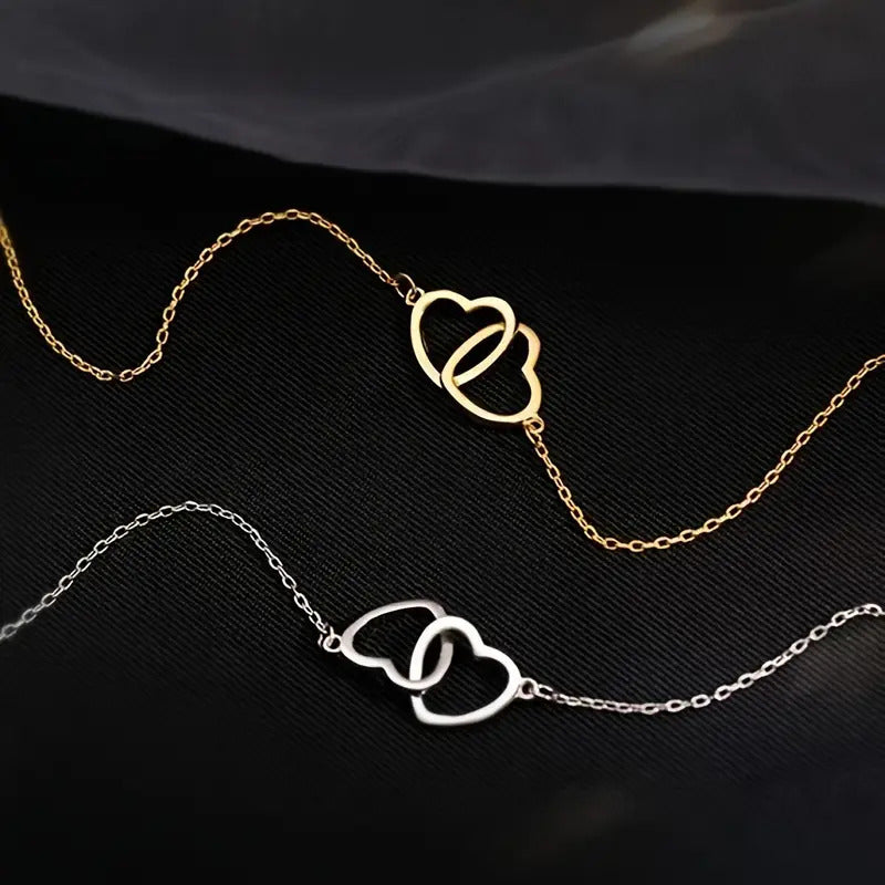 Double Heart Necklace