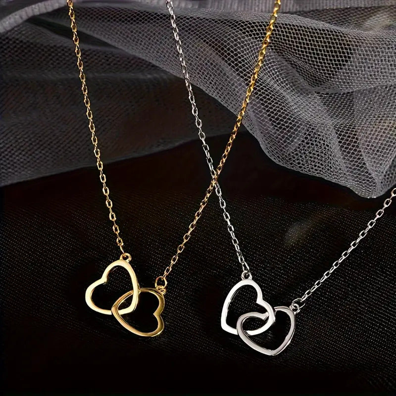 Double Heart Necklace